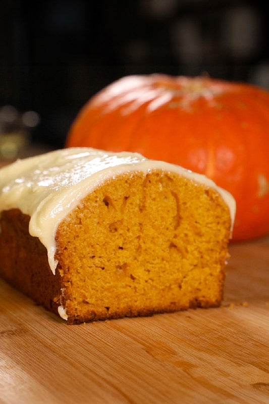 Bake Pumpkin Bread by Turbo E Outdoor Electric Grill