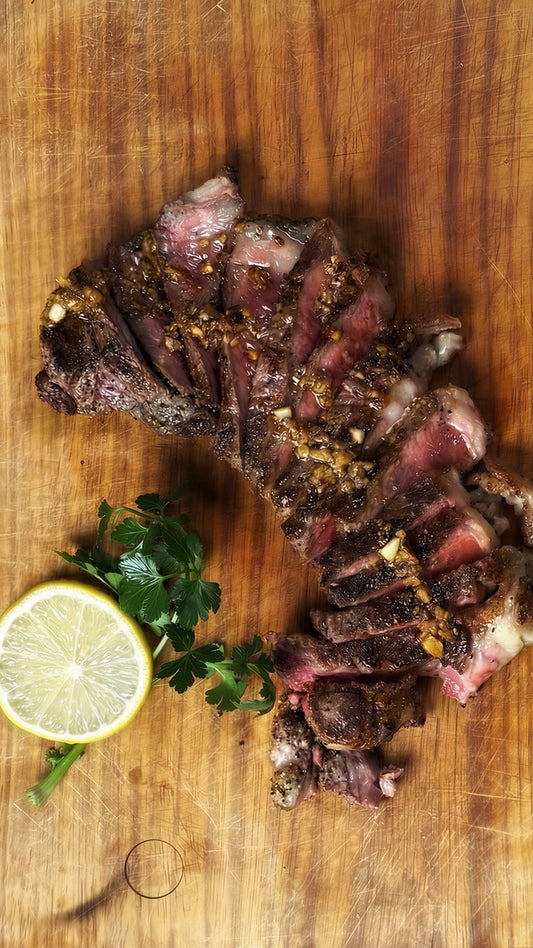 New York Strip with Easy Cowboy Butter Sauce